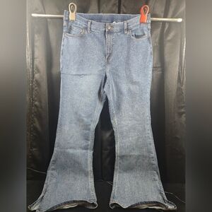 Canyon Retreat Women’s Classic Blue Stretch Denim Flare Jeans – Size 12 (QVC)